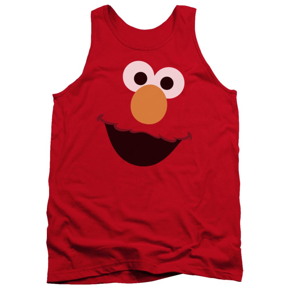 Sesame Street Elmo Face Men's 18/1 Cotton Tank Top