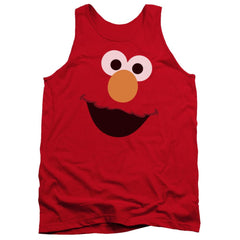 Sesame Street Elmo Face Men's 18/1 Cotton Tank Top