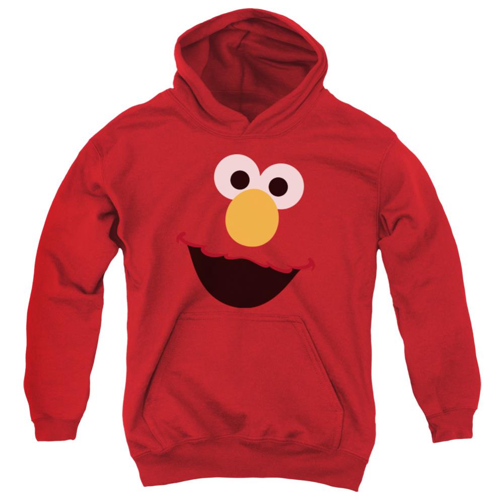 Sesame Street Elmo Face Youth Cotton Poly Pull-Over Hoodie