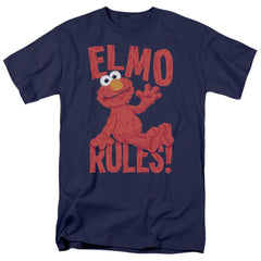 Sesame Street Elmo Rules Men's 18/1 Cotton Short-Sleeve T-Shirt