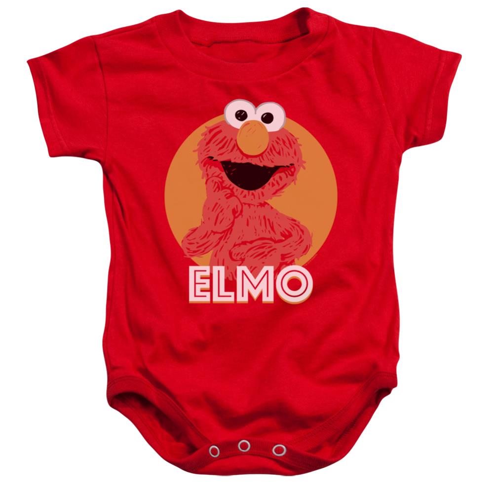 Sesame Street Elmo Scribble Infant's Cotton SS Snapsuit