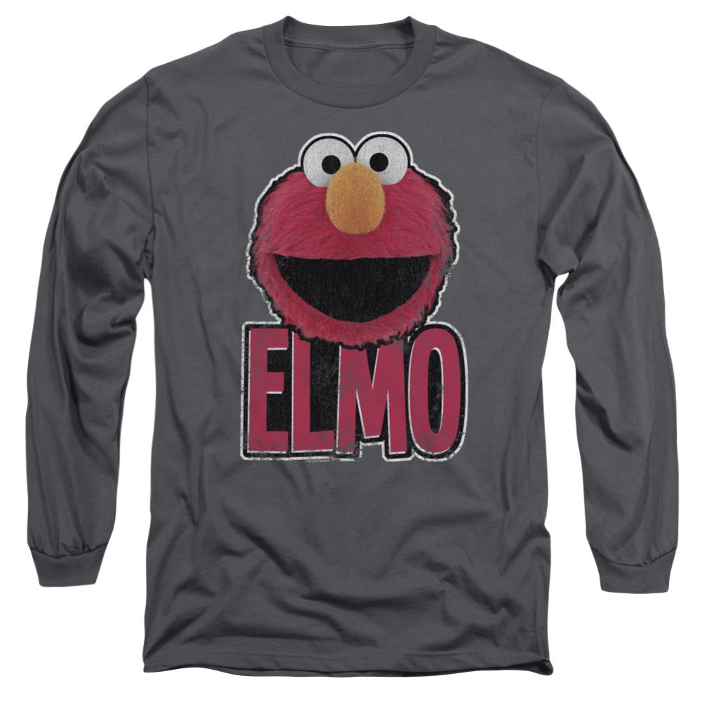 Sesame Street Elmo Smile Men's 18/1 Cotton Long-Sleeve T-Shirt