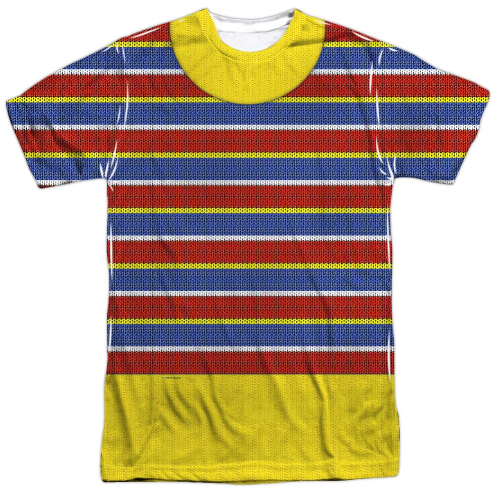 Sesame Street Ernie Costume Men's Regular Fit Polyester Short-Sleeve T-Shirt