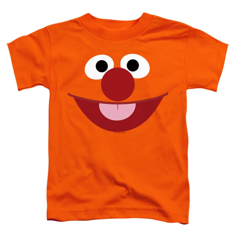 Sesame Street Ernie Face Toddler 18/1 Cotton Short-Sleeve T-Shirt