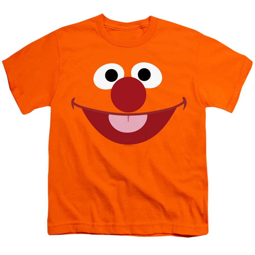 Sesame Street Ernie Face Youth 18/1 100% Cotton Short-Sleeve T-Shirt