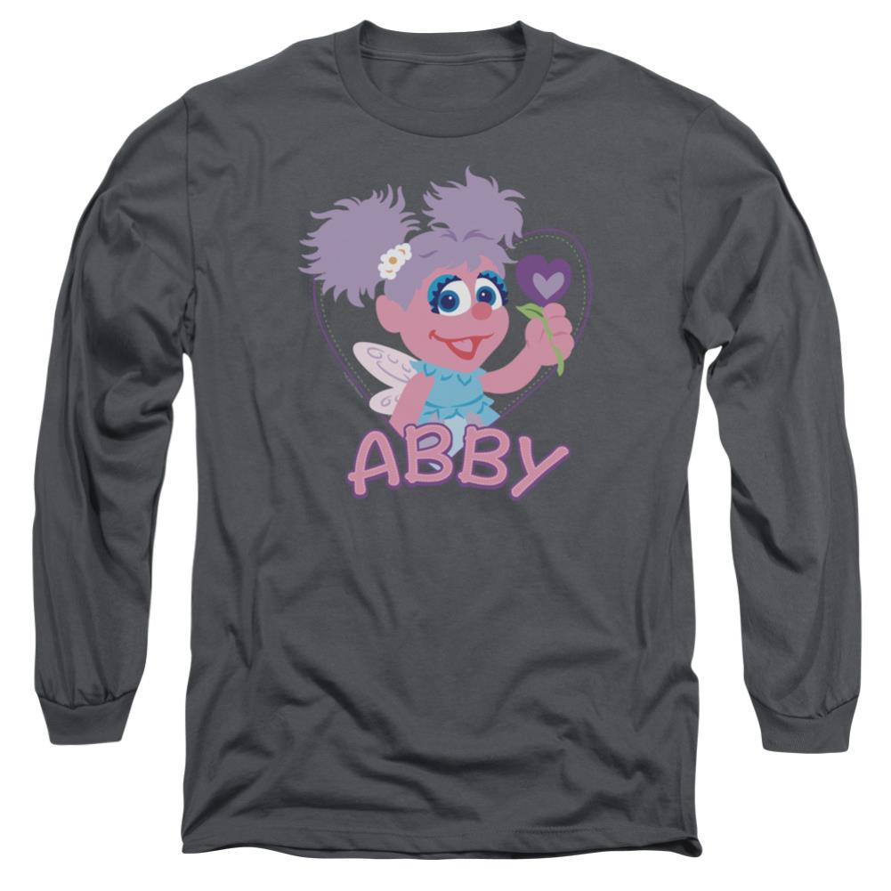 Sesame Street Flat Abby Men's 18/1 Cotton Long-Sleeve T-Shirt