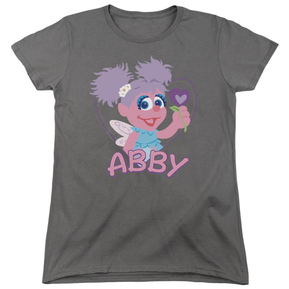 Sesame Street Flat Abby Women's 18/1 Cotton Short-Sleeve T-Shirt