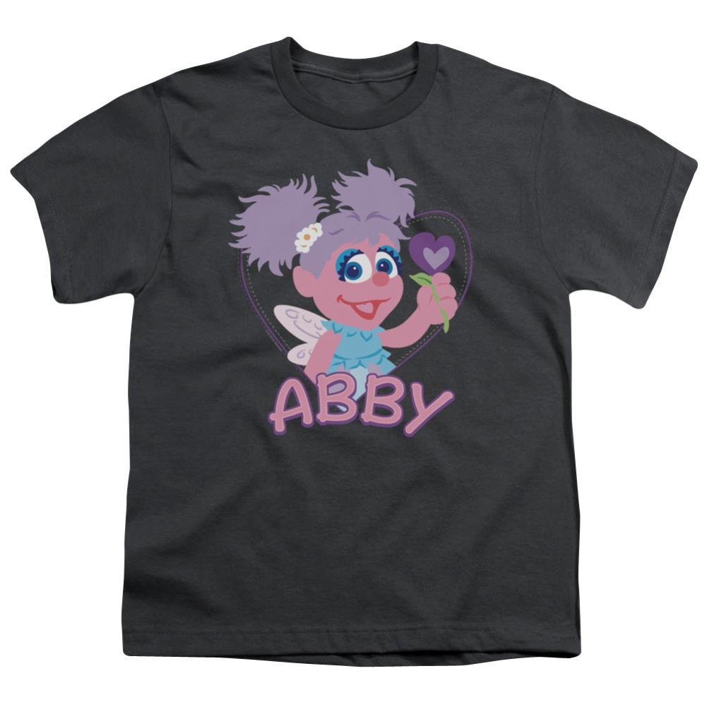 Sesame Street Flat Abby Youth 18/1 100% Cotton Short-Sleeve T-Shirt