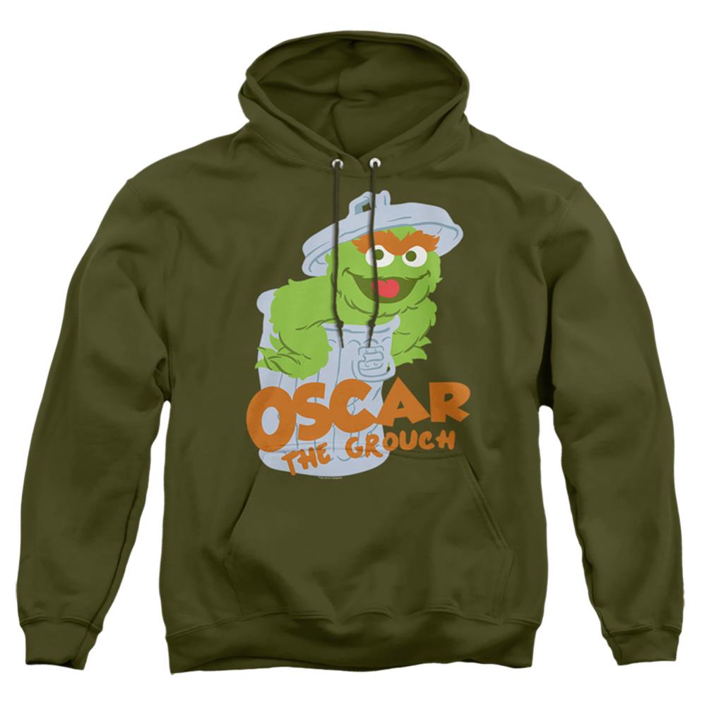 Sesame Street Flat Oscar Men's Pull-Over 75 25 Poly Hoodie