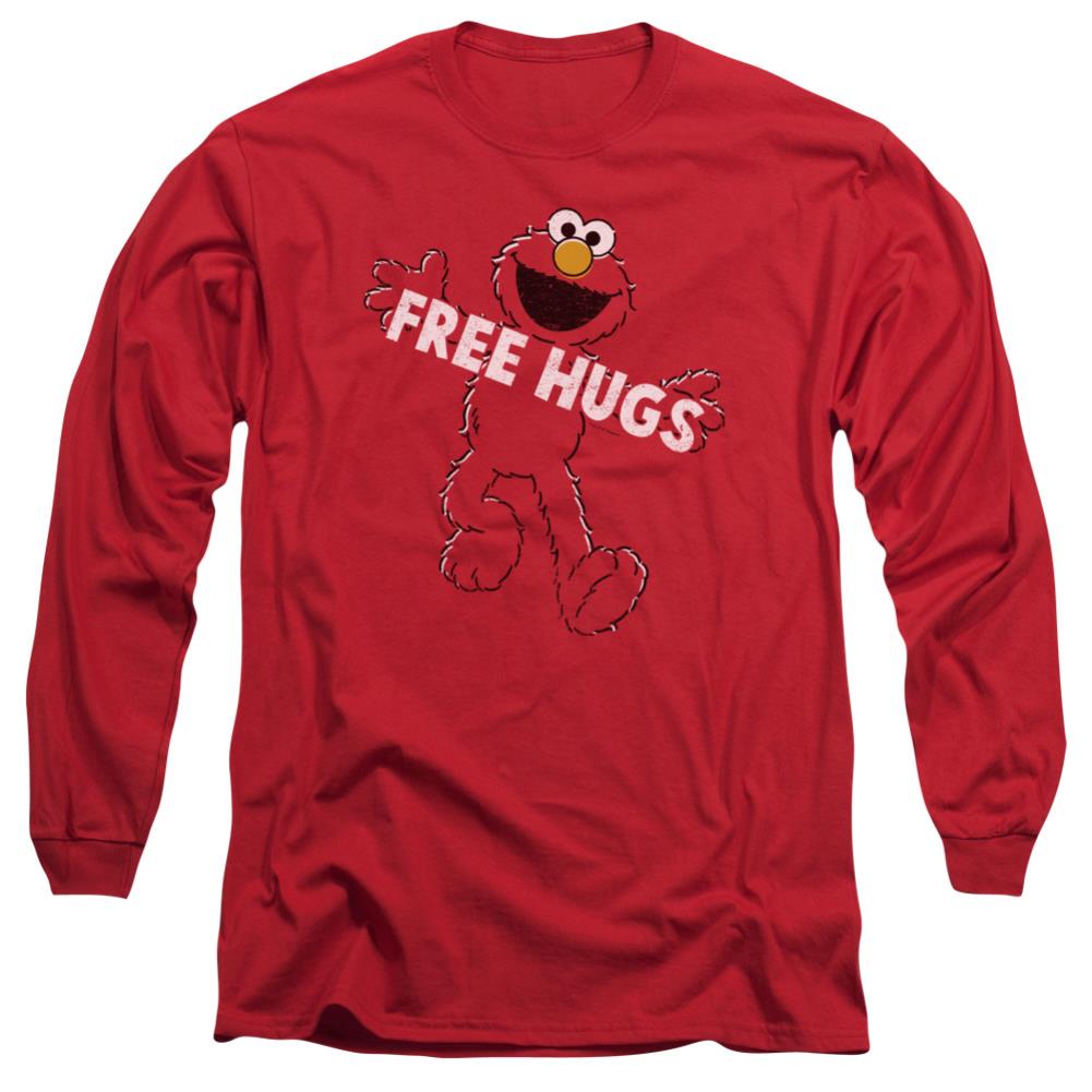 Sesame Street Free Hugs Men's 18/1 Cotton Long-Sleeve T-Shirt