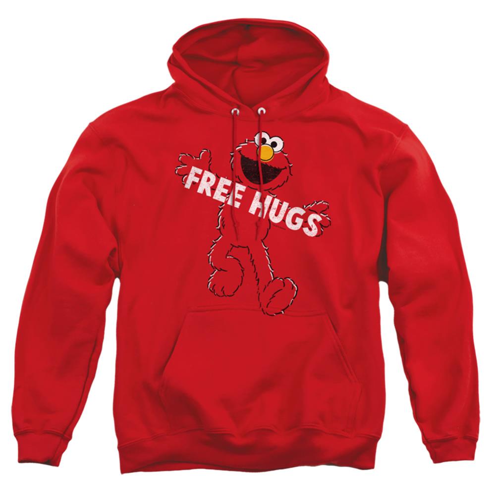 Sesame Street Free Hugs Men's Pull-Over 75 25 Poly Hoodie