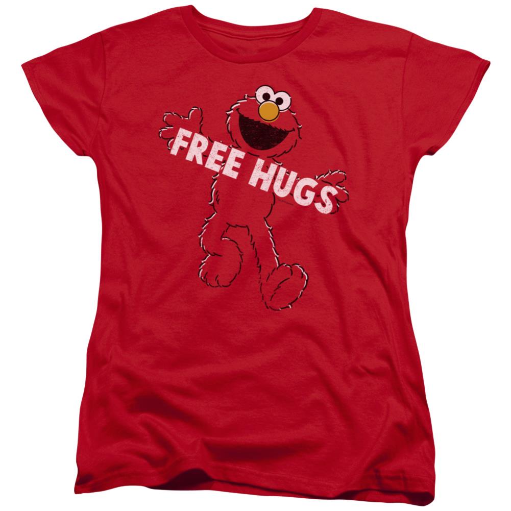Sesame Street Free Hugs Women's 18/1 Cotton Short-Sleeve T-Shirt