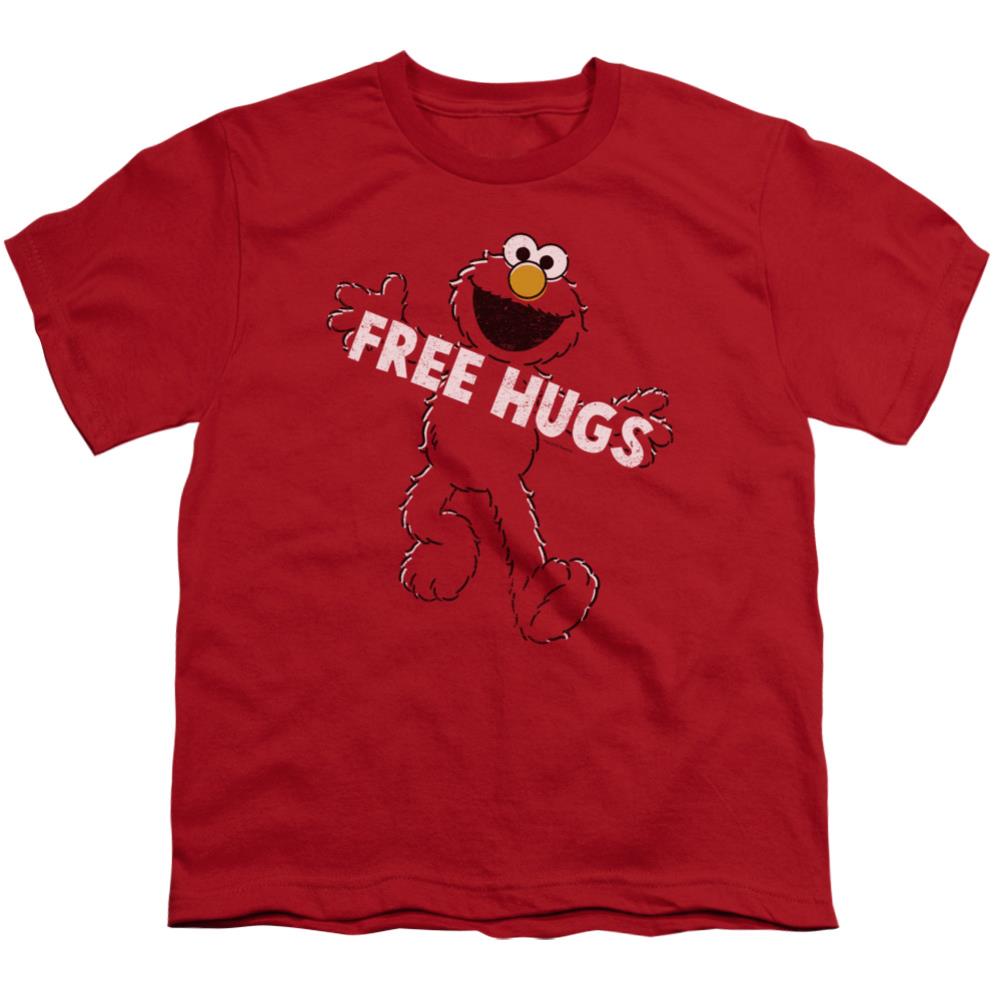 Sesame Street Free Hugs Youth 18/1 100% Cotton Short-Sleeve T-Shirt