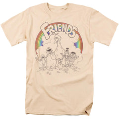 Sesame Street Friends Men's 18/1 Cotton Short-Sleeve T-Shirt