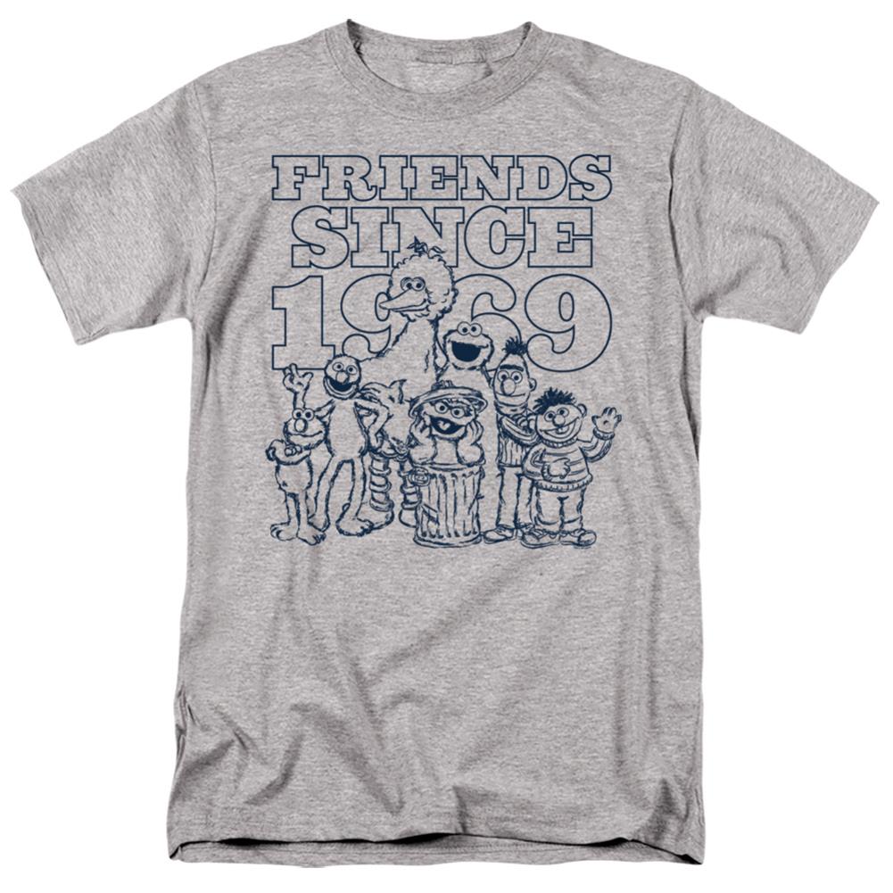 Sesame Street Friends Since Men's 18/1 Cotton Short-Sleeve T-Shirt