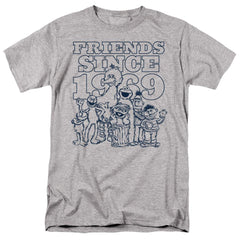 Sesame Street Friends Since Men's 18/1 Cotton Short-Sleeve T-Shirt