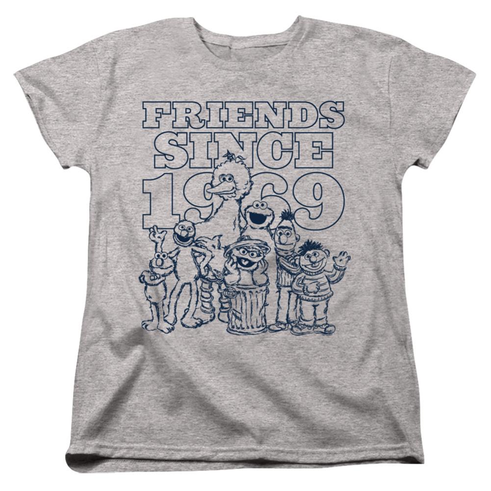 Sesame Street Friends Since Women's 18/1 Cotton Short-Sleeve T-Shirt