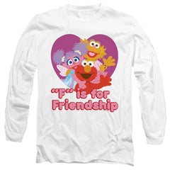 Sesame Street Friendship Men's 18/1 Cotton Long-Sleeve T-Shirt