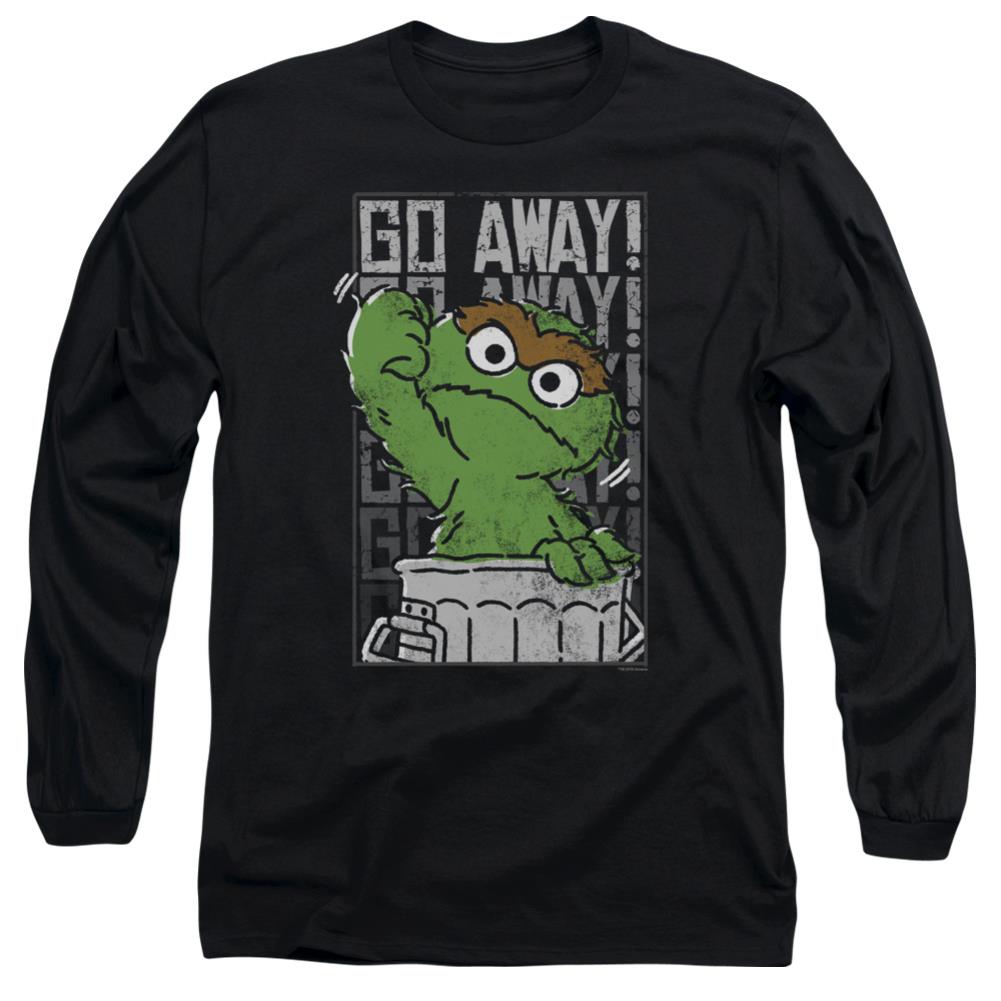 Sesame Street Go Away Men's 18/1 Cotton Long-Sleeve T-Shirt