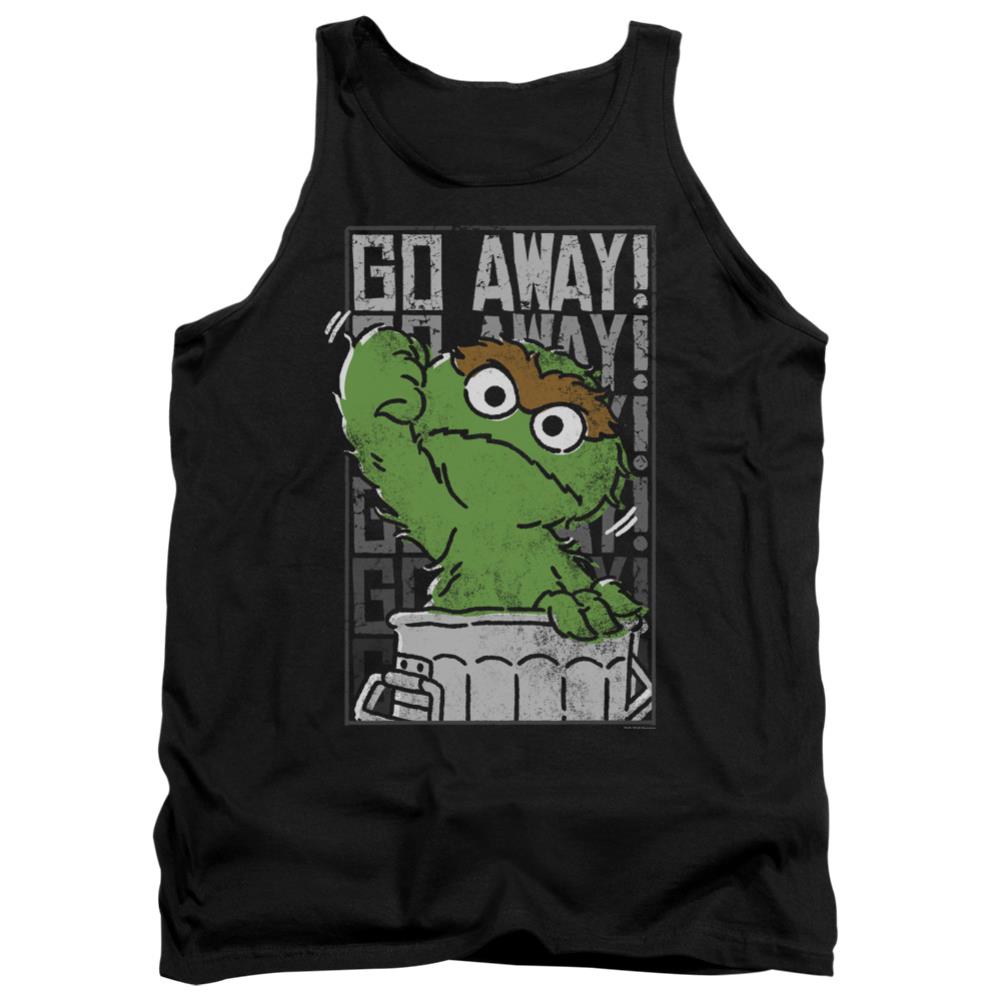 Sesame Street Go Away Men's 18/1 Cotton Tank Top