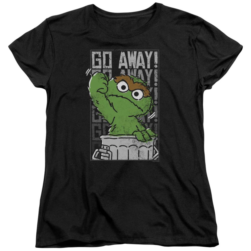 Sesame Street Go Away Women's 18/1 Cotton Short-Sleeve T-Shirt