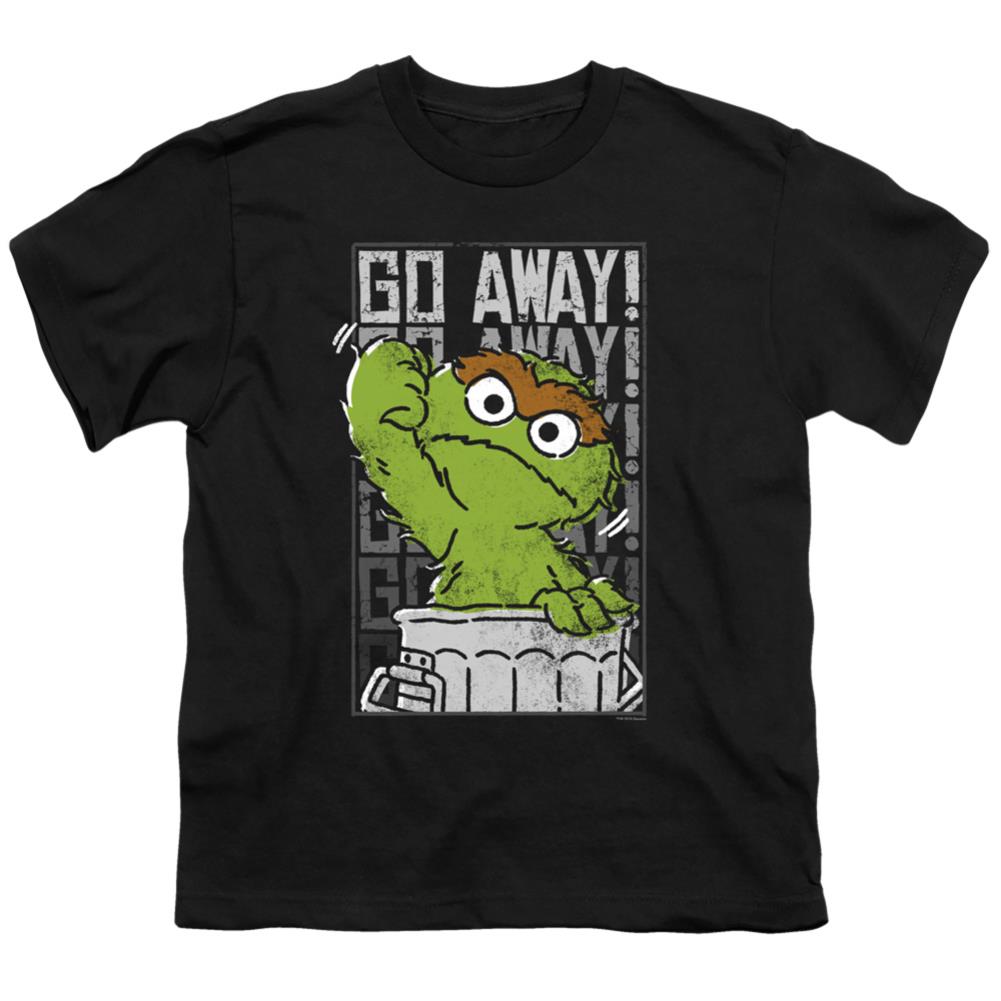 Sesame Street Go Away Youth 18/1 100% Cotton Short-Sleeve T-Shirt