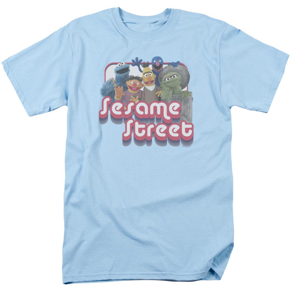 Sesame Street Groovy Group Men's 18/1 Cotton Short-Sleeve T-Shirt