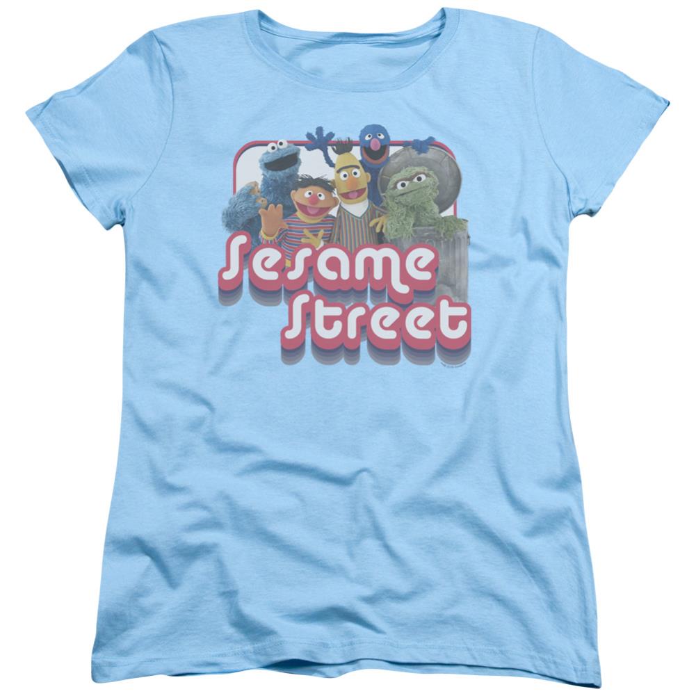 Sesame Street Groovy Group Women's 18/1 Cotton Short-Sleeve T-Shirt