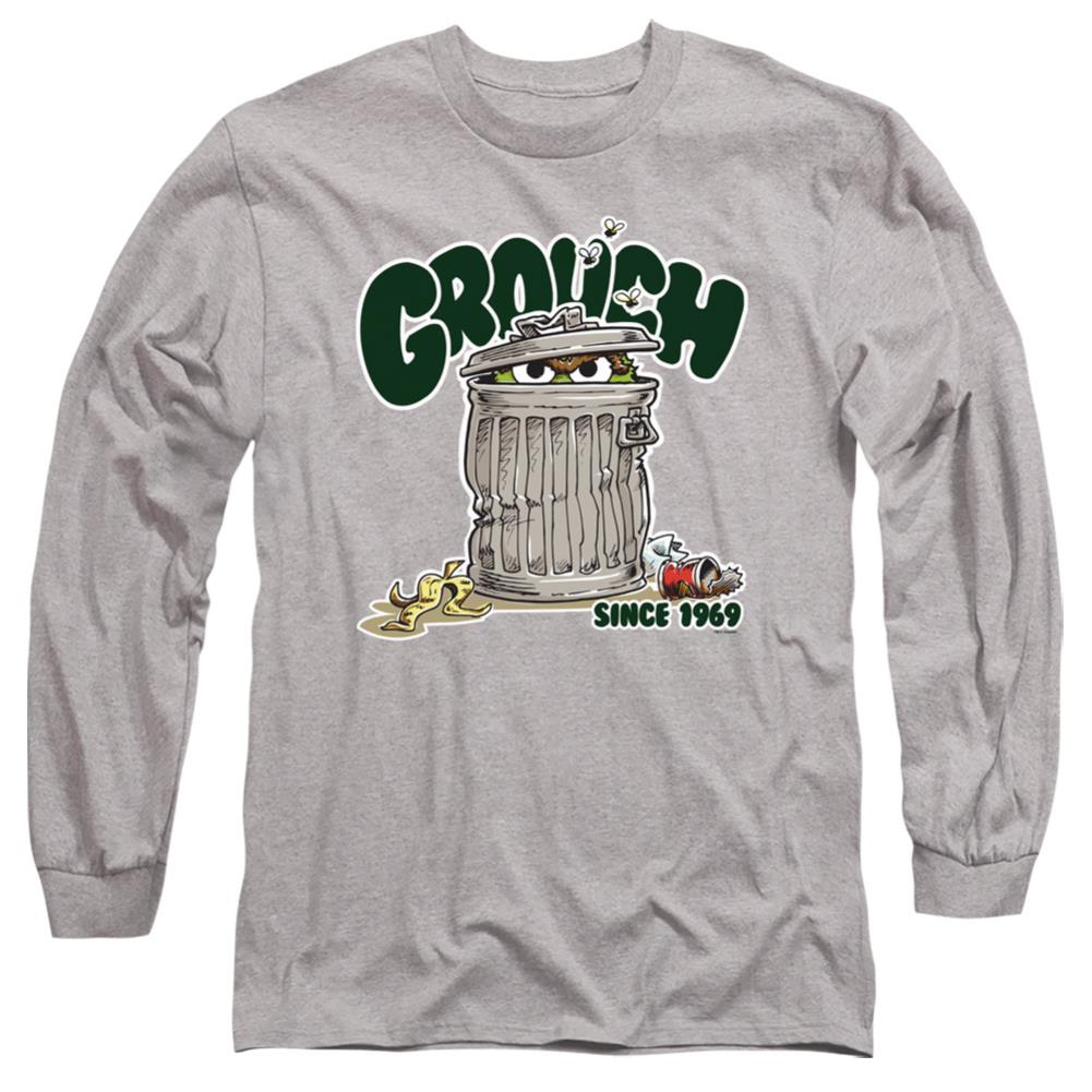 Sesame Street Grouch Men's 18/1 Cotton Long-Sleeve T-Shirt