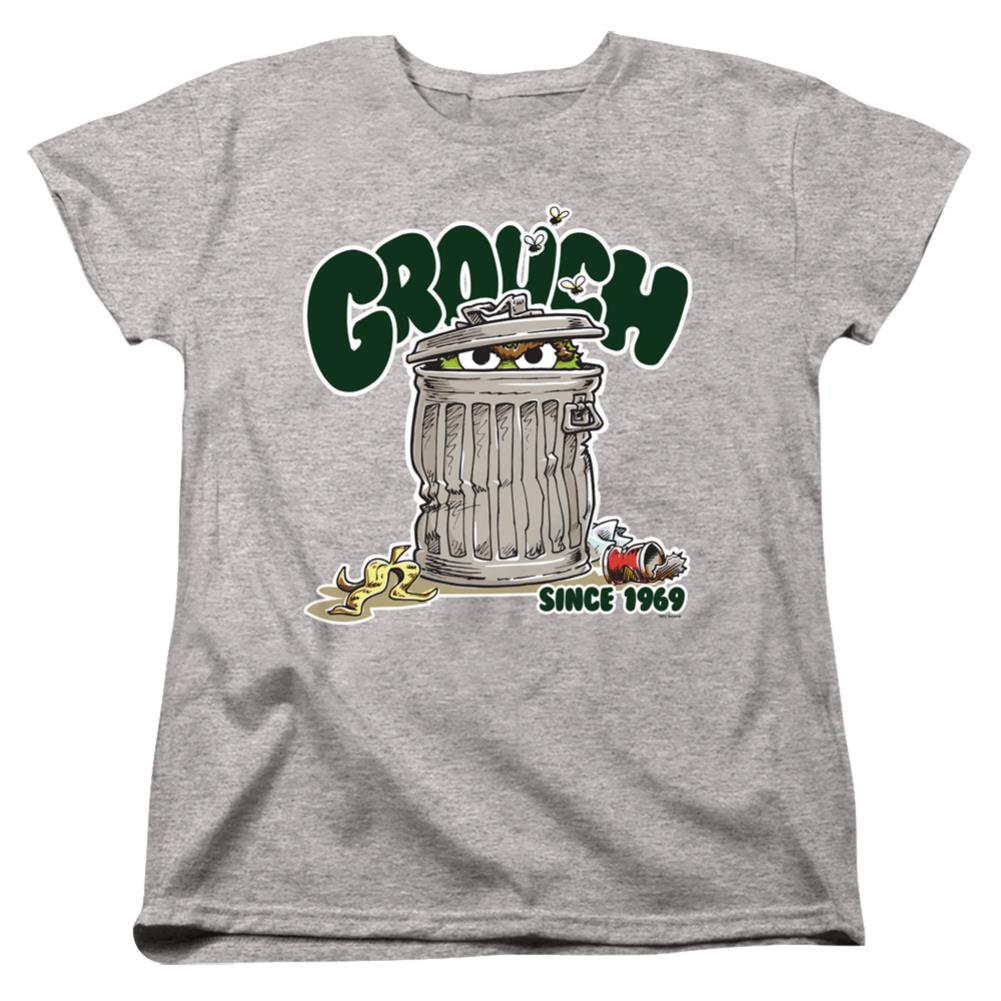 Sesame Street Grouch Women's 18/1 Cotton Short-Sleeve T-Shirt