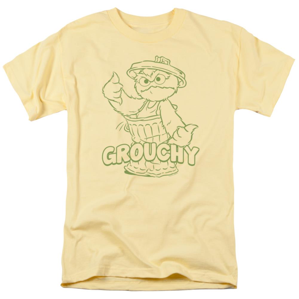 Sesame Street Grouchy Men's 18/1 Cotton Short-Sleeve T-Shirt