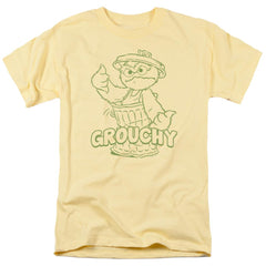Sesame Street Grouchy Men's 18/1 Cotton Short-Sleeve T-Shirt