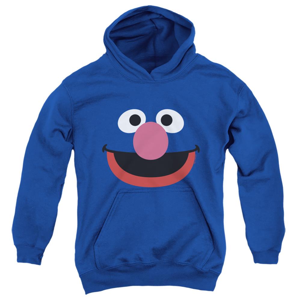 Sesame Street Grover Face Youth Cotton Poly Pull-Over Hoodie