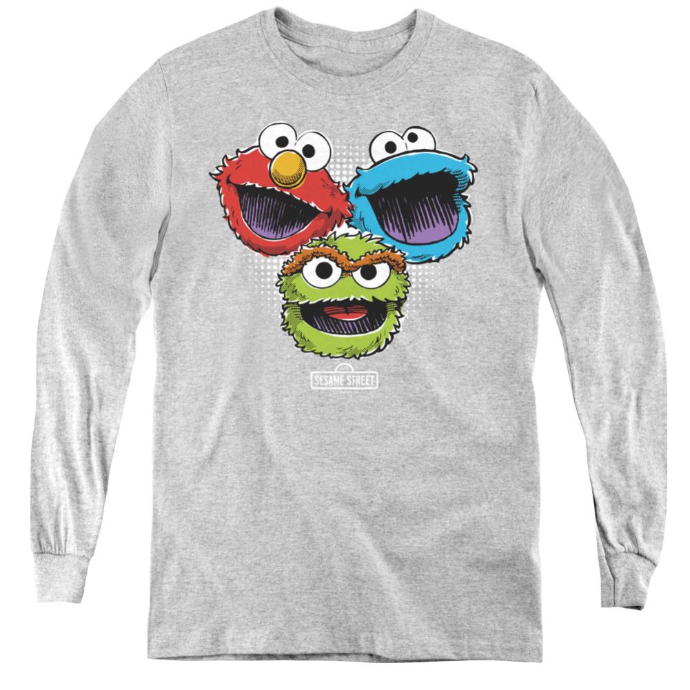 Sesame Street Halftone Heads Youth Long-Sleeve T-Shirt