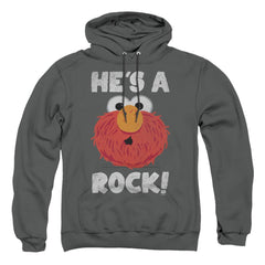 Sesame Street He's A Rock Men's Pull-Over 75 25 Poly Hoodie