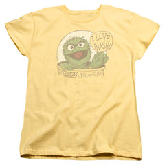 Sesame Street I Love Trash Women's 18/1 Cotton Short-Sleeve T-Shirt