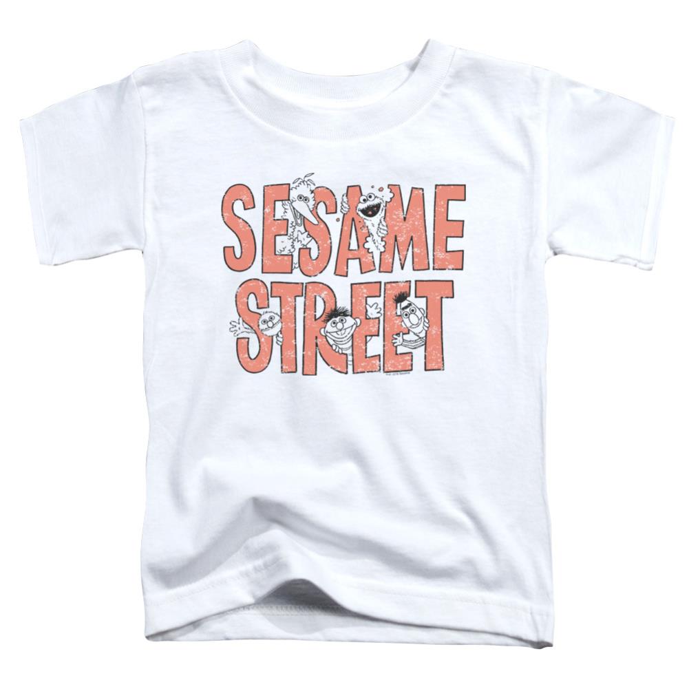 Sesame Street In Letters Toddler 18/1 Cotton Short-Sleeve T-Shirt