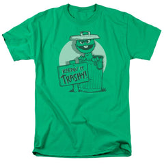 Sesame Street Keepin It Trashy Men's 18/1 Cotton Short-Sleeve T-Shirt