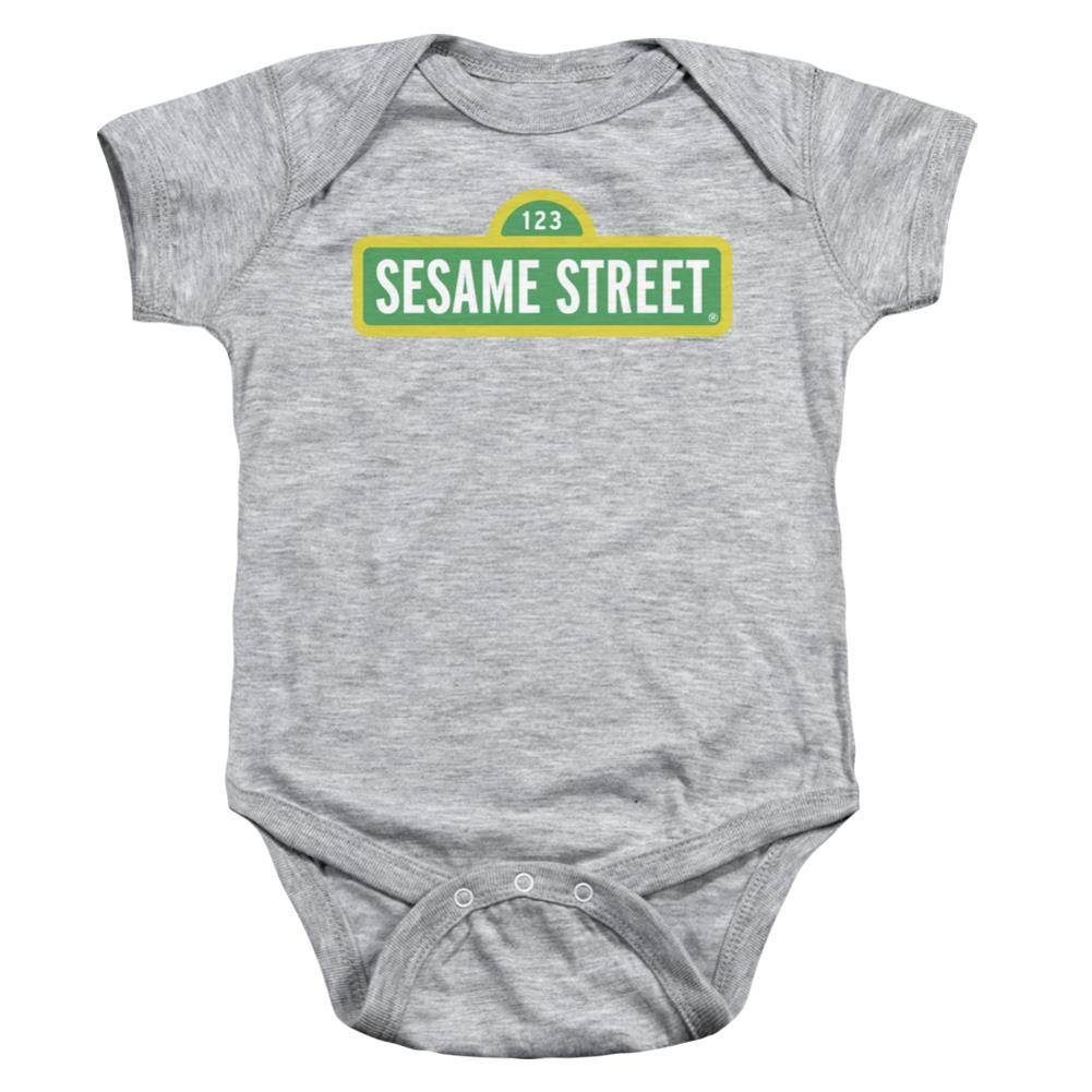 Sesame Street Logo Infant's Cotton SS Snapsuit
