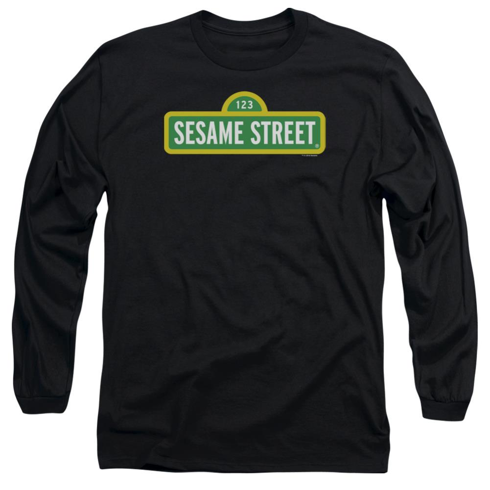 Sesame Street Logo Men's 18/1 Cotton Long-Sleeve T-Shirt