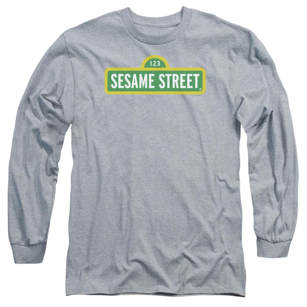 Sesame Street Logo Men's 18/1 Cotton Long-Sleeve T-Shirt