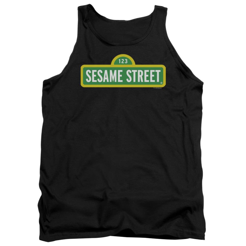 Sesame Street Logo Men's 18/1 Cotton Tank Top