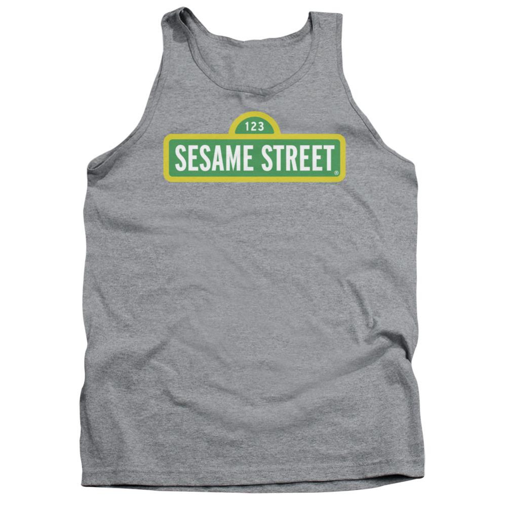 Sesame Street Logo Men's 18/1 Cotton Tank Top