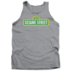 Sesame Street Logo Men's 18/1 Cotton Tank Top