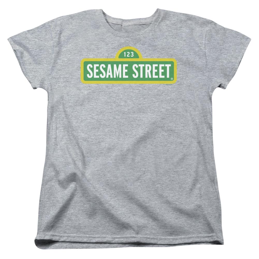 Sesame Street Logo Women's 18/1 Cotton Short-Sleeve T-Shirt