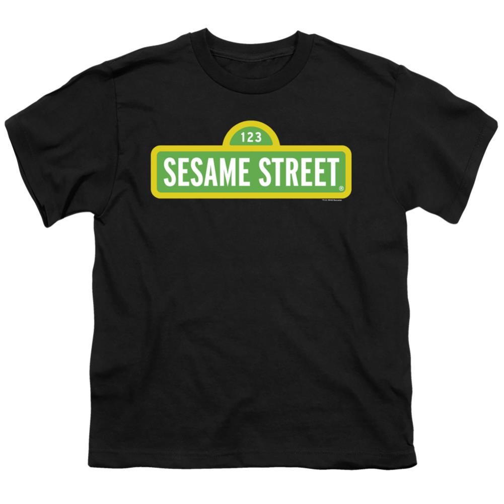 Sesame Street Logo Youth 18/1 100% Cotton Short-Sleeve T-Shirt