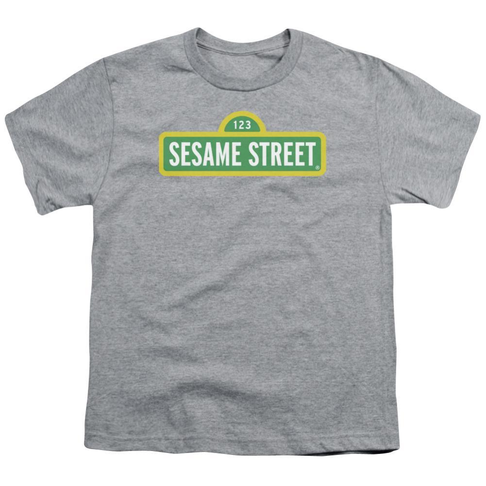 Sesame Street Logo Youth 18/1 100% Cotton Short-Sleeve T-Shirt