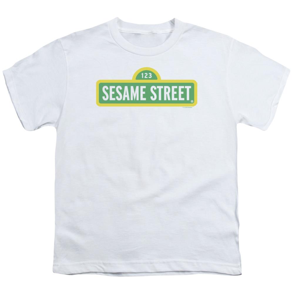 Sesame Street Logo Youth 18/1 100% Cotton Short-Sleeve T-Shirt