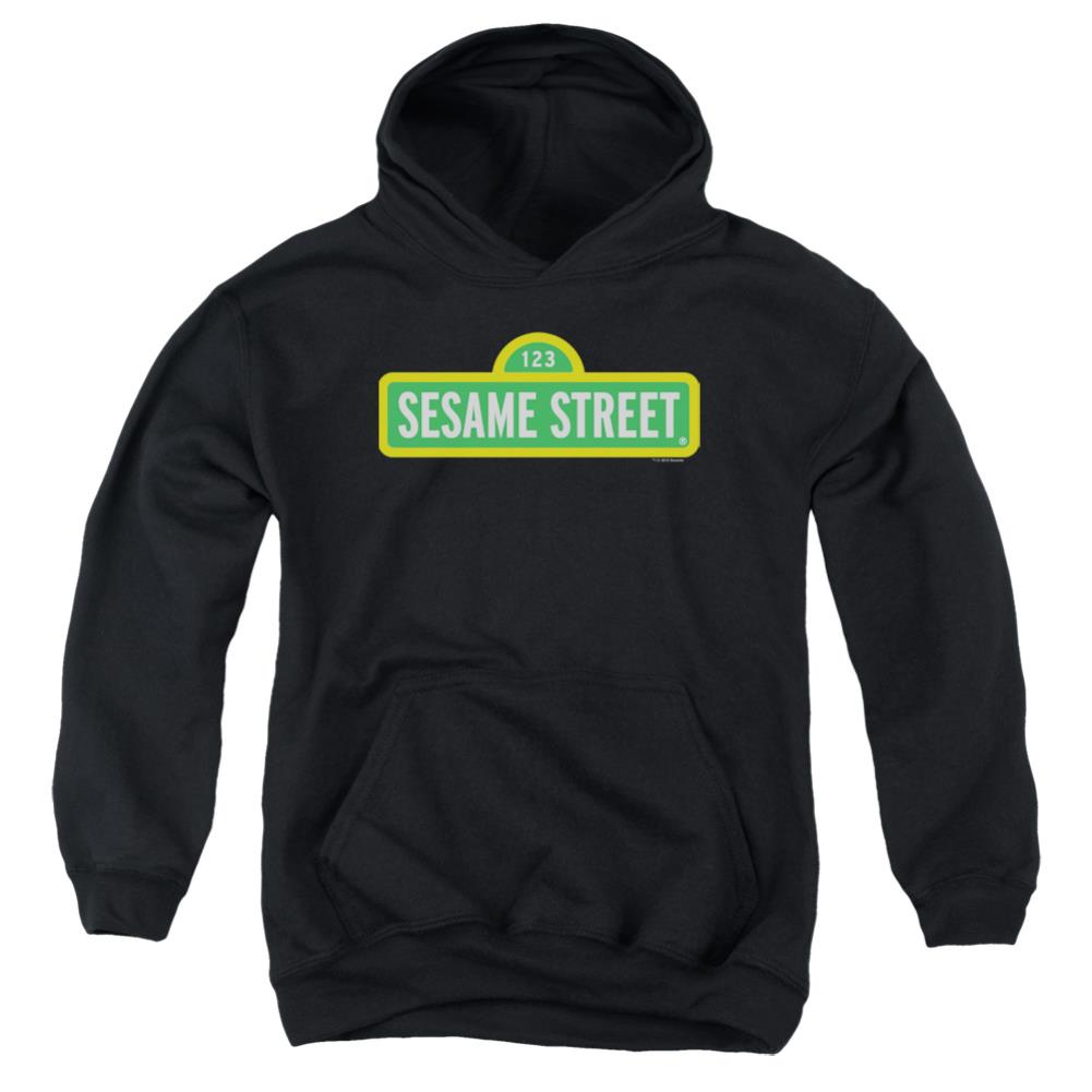 Sesame Street Logo Youth Cotton Poly Pull-Over Hoodie