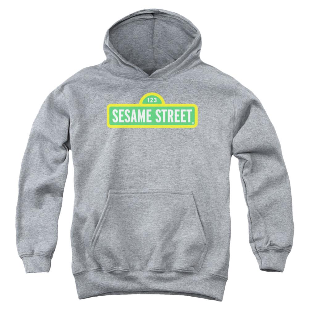 Sesame Street Logo Youth Cotton Poly Pull-Over Hoodie